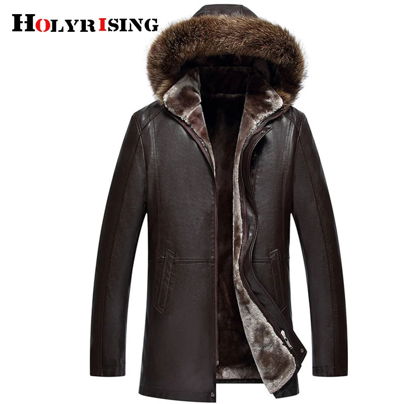 Holyrising меховое пальто мужские натуральные меховые куртки из натурального меха
