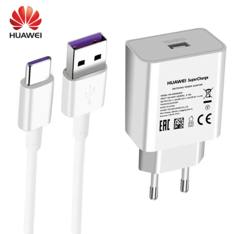 Оригинальное зарядное устройство Huawei кабель USB Type C для Honor 10 V10 Note10 быстрое 5A Mate 9 20
