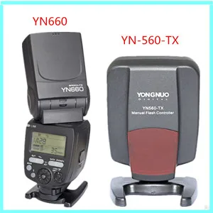 YONGNUO YN660 Беспроводная вспышка Speedlite GN66 2,4G Беспроводная радио Master Slave для Canon Nikon Pentax Olympus d3400 1100d 1300d