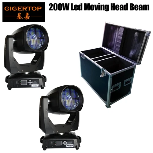 2in1 flight case Gigertop 200 светодио дный Вт светодиодный движущаяся головка луч света tyanshсветодио дный ine светодиодный белый цвет 8 граней Призма луч эффект с морозойлинзой Быстрый TP-L200B - Цвет: 2in1 flight case