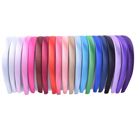20pcs mixed 20 шт./лот 1,5 см широкий обруч для волос ленты для женщин Детская повязка для волос аксессуары для волос атласная лента для волос повязка на голову макияж Спорт - Цвет: 20pcs mixed