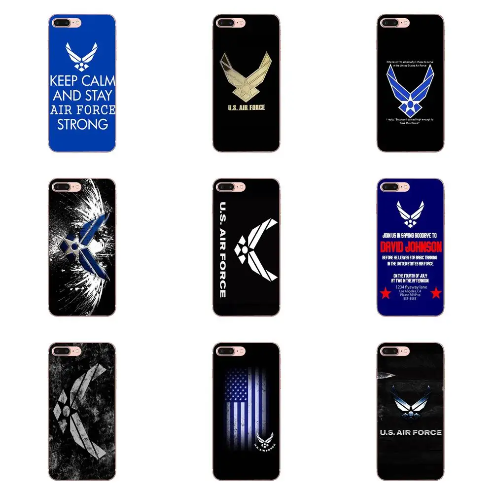 Для Galaxy Grand Alpha G850 Core2 Prime S2 I9082 A3 A5 A7 On5 On7 2015 2016 2017 мягкий чехол для США Air Force MOM Usaf Symbol
