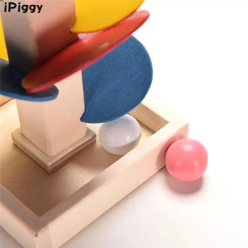 IPiggy Деревянный Дерево мраморный шар Запуск игра трек интеллектуальная обучающая