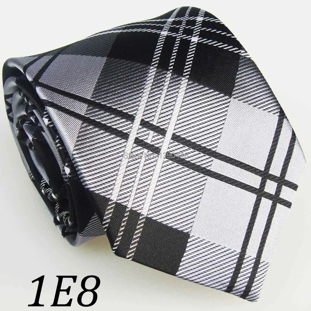 2018 Latest Style Men Tie Set Silver Gray/Black/White Grid Stripe Design/Fashion/Moda/Casual Dress/Groom Bestman Necktie For | Аксессуары