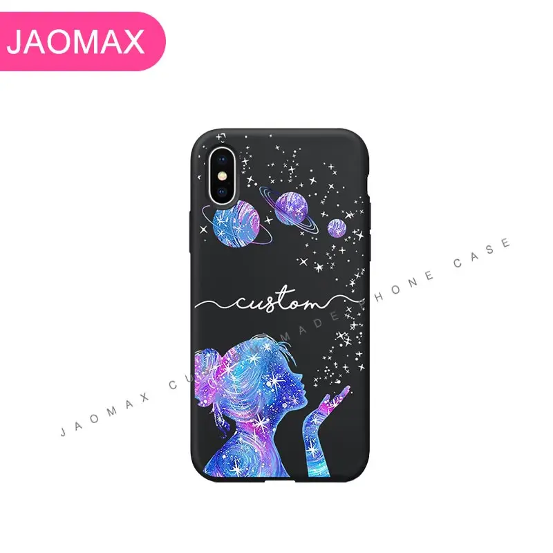 Чехол для телефона Jaomax мягкий черный TPU на заказ Planet Star Samsung S10 Plus Lite A5 S9 S8 S6 S7 Edge A8
