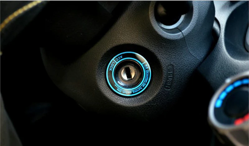 SUNFADA Автомобильный ключ зажигания переключатель отверстия украшение кольцо