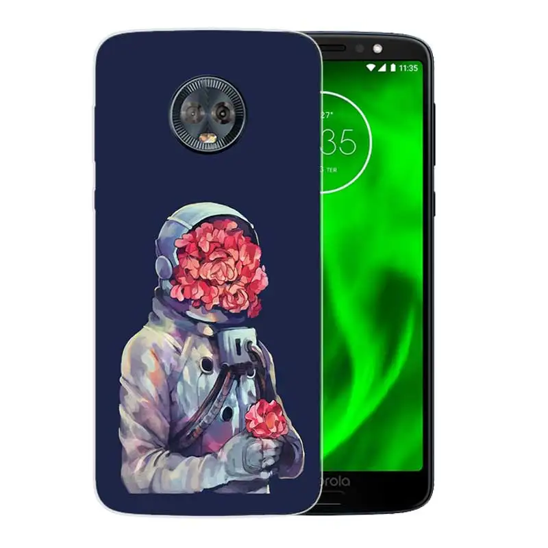 Силиконовый корпус корпуса задняя крышка для Motorola MOTO G5 G5S G6 G4 E4 E5 Plus X4 ривердейла