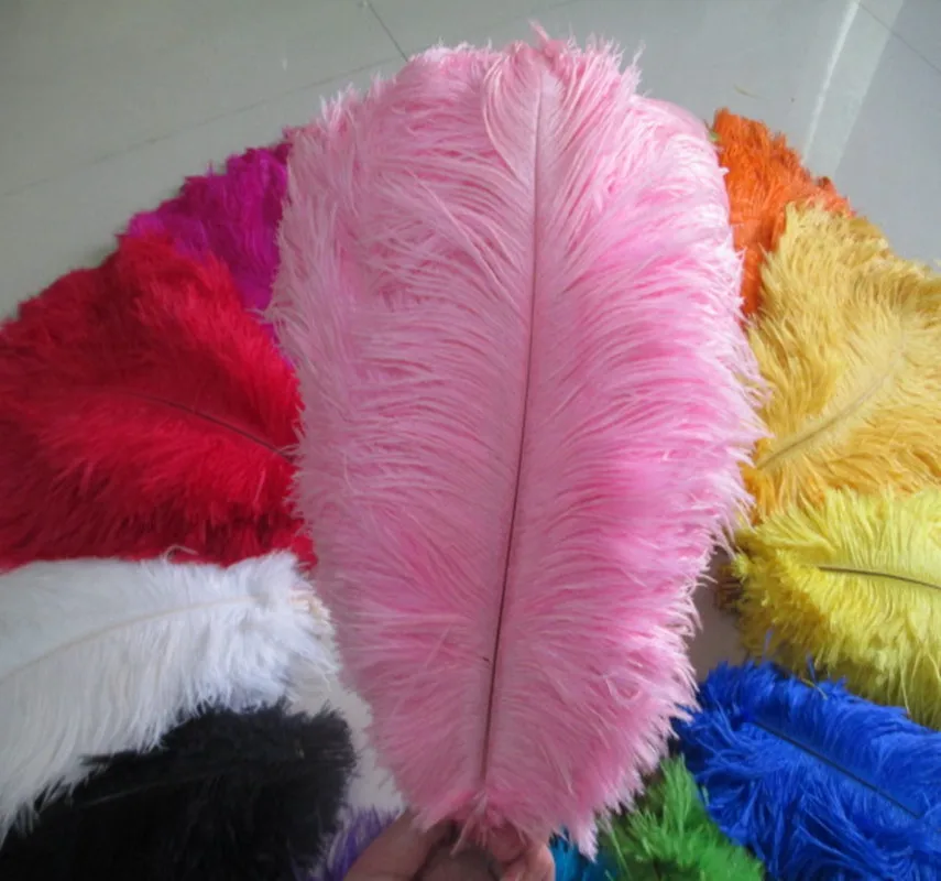 Красивые высококачественные розовые страусиные перья 10-12 дюймов (25-30 см)