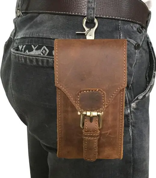 Genuine Leather Mobile Phone Cover Case Pocket Hip Belt Pack Waist Bag Father Gift for Samsung Galaxy A5 A7 A3 j2 j3 j5 j7 2017