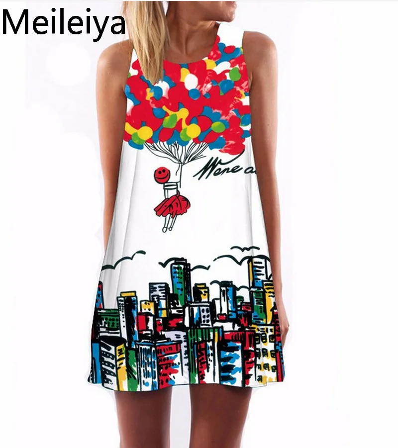 Женское платье с цифровым принтом Микки Мауса новинка 2019 летнее сексуальное