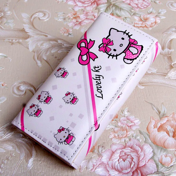 Новинка, милый Длинный кошелек из искусственной кожи с рисунком hello kitty для девушек и студентов, для отдыха, Дамский кошелек для монет, подарок на день рождения, держатель для карт, клатч