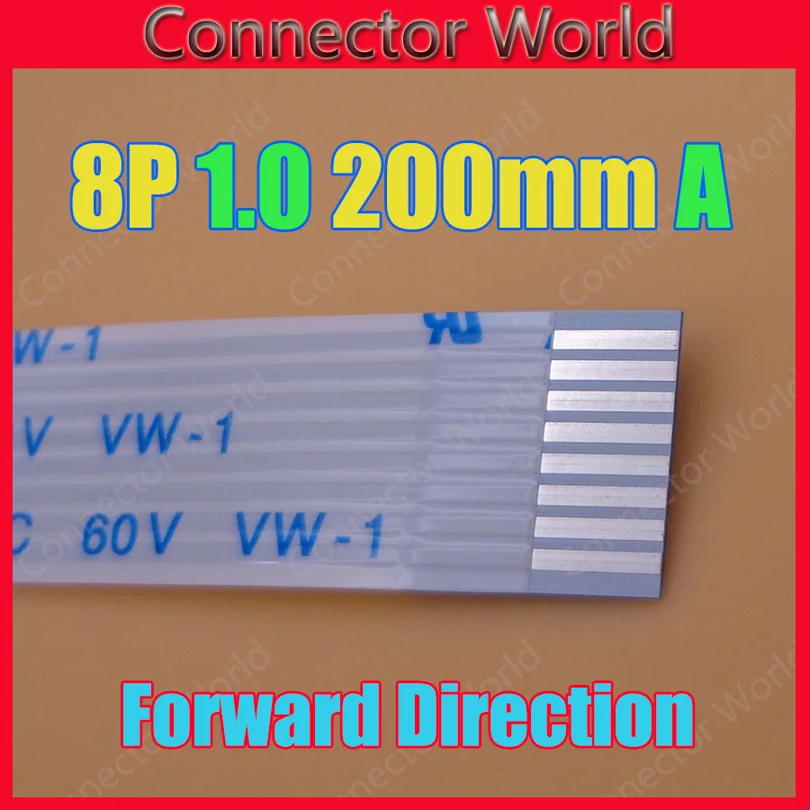 Новинка плоский гибкий 8 контактный кабель FFC FPC 1 0 мм Шаг длина 200 ширина 9 p