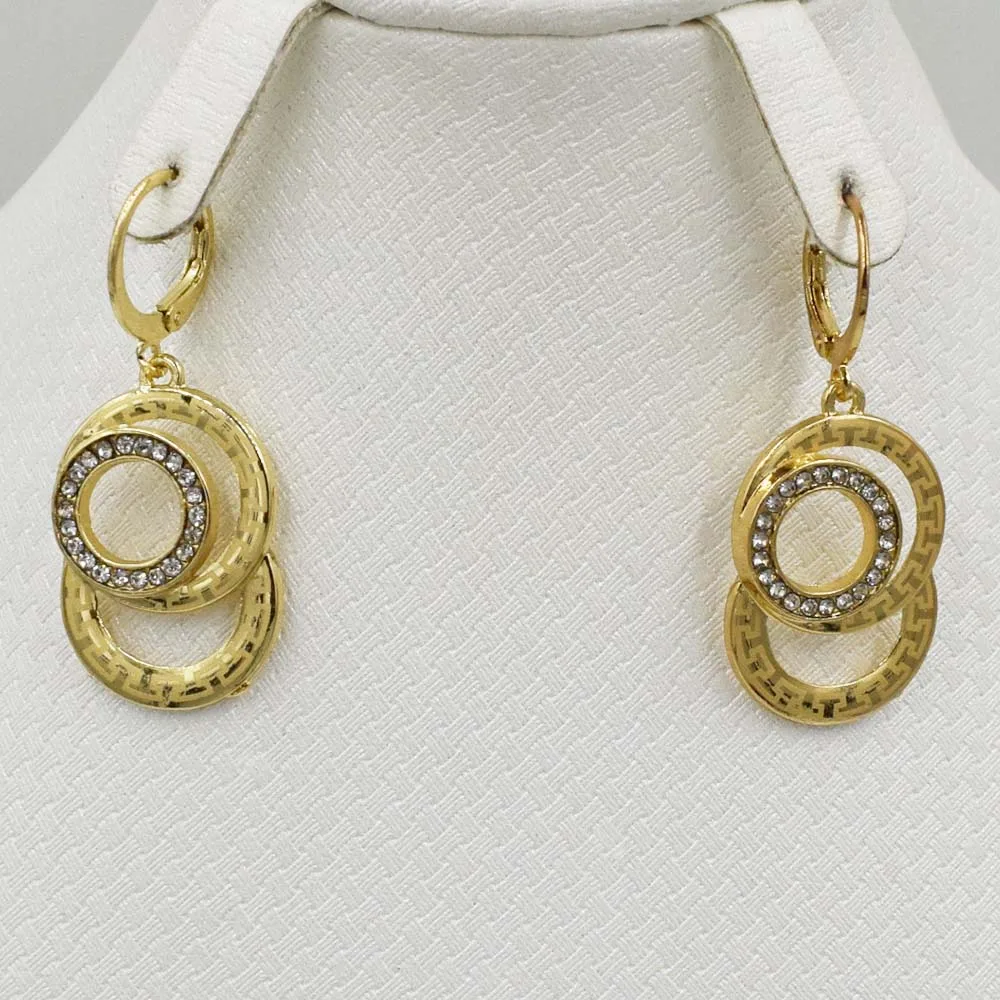 Комплект из колье и серёг с кристаллами|colorful jewelry sets|earring necklace setfashion set |
