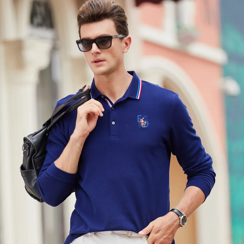 Топы высокого качества Solide couleur Hommes Polo 3D Broderie повседневные футболки поло hiver hommes