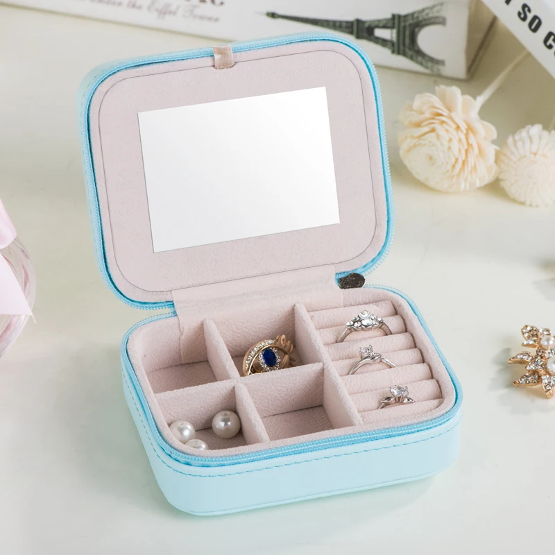 Высококачественная коробка для хранения украшений милая органайзер макияжа