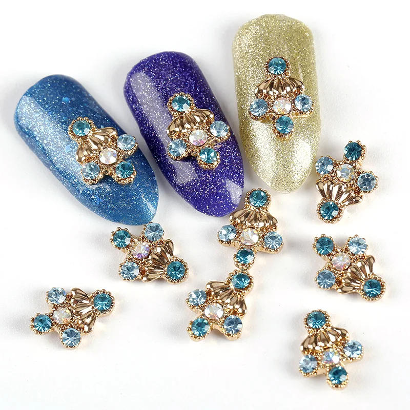 10 шт./лот маникюр украшения для ногтей блестки сделай сам крестик дерево дизайн 3D