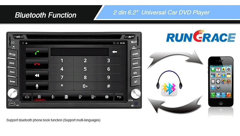 2015 карта 2 Din Чистая Android 4.2 Dvd-плеер Автомобиля Навигация стерео Радио GPS WiFi 3 Г