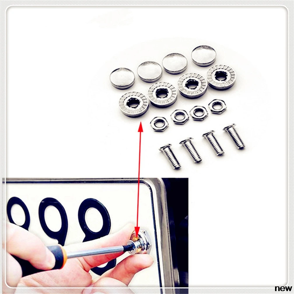 Автомобильный номерной знак Болты рамка хромированный Болт Винты винт для Hyundai CCS