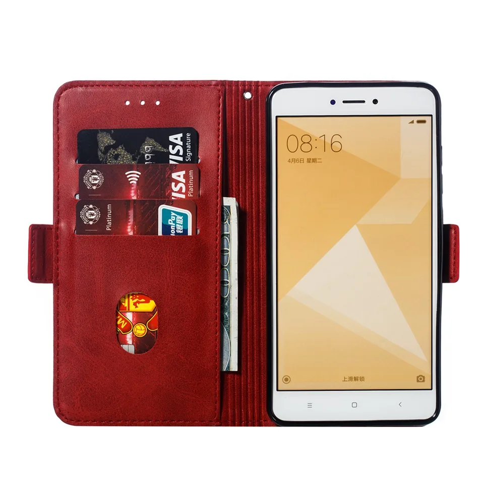 Redmi Note 4X Магнитный чехол-Кошелек из искусственной кожи для Xiaomi Redmi Note 4X флип-чехол для Xiaomi Redmi Note 4 чехол для телефона