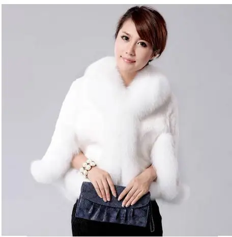 Черный/белый/цвет красного вина женские жилет из искусственного лисьего меха