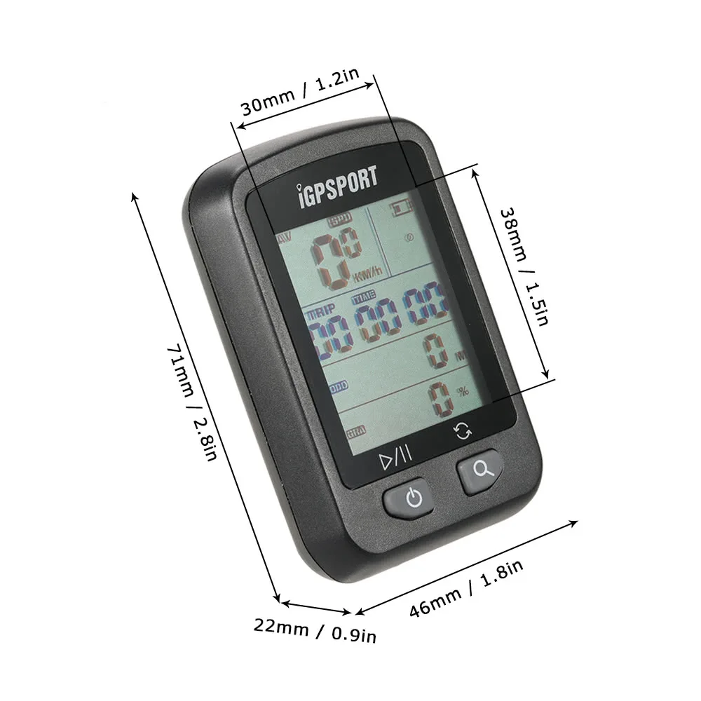 Велосипедный перезаряжаемый компьютер i GPS порт iGS20E Спидометр IPX6