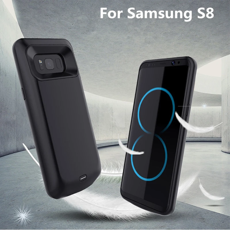 Для samsung Galaxy S8 Батарея случае 5000 мАч модное зарядное устройство чехол для s8
