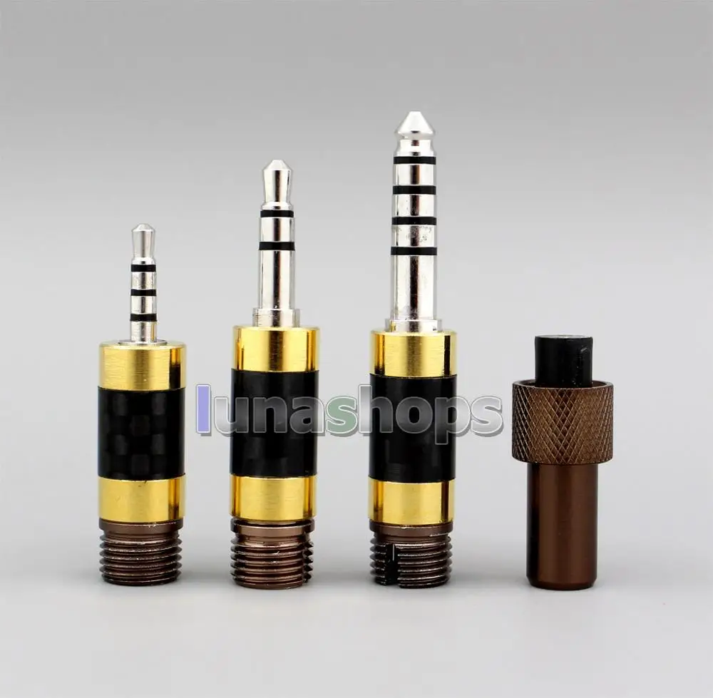 

4.4mm 2.5mm Balanced PLUG 3 in 1 DIY Custom Hifi earphone cable Kits Adapter for D AWESOME LN005924