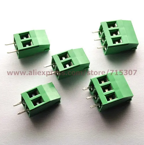 PHISCALE 20 шт PCB клеммные блоки 5 08 мм 2pin 300V 25A|terminal block|block blockblock terminal |