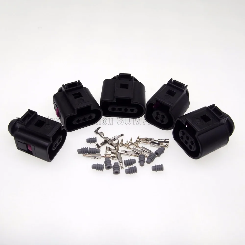 Sample 5 sets 2/3/4/4/6 Pin Female 1.5mm Auto Temp sensor plug deflation valve waterproof connector for VW etc. | Обустройство дома
