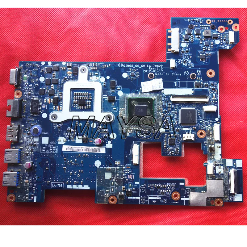 Материнская плата для ноутбука lenovo G580 P580 QIWG5_G6_G9 LA-7982P 15,6 дюймовый ноутбук, USB3.0, чипсет HM76