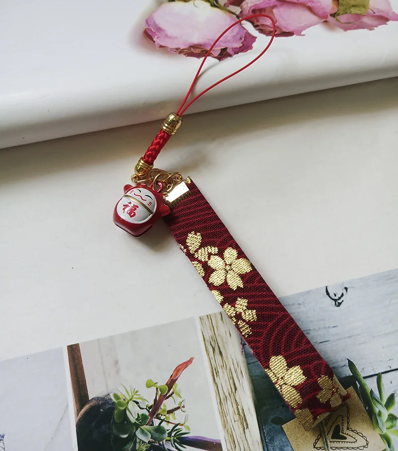 1 шт. очаровательные Брелоки подвески с котом удача омамори Сакура|Брелоки| |