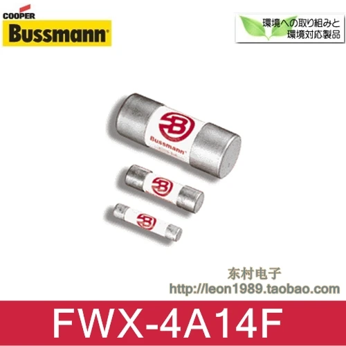 

Cooper Bussmann ceramic fuse FWX-4A14F 4A 250V 14 \u0026 times; 51mm Fuses