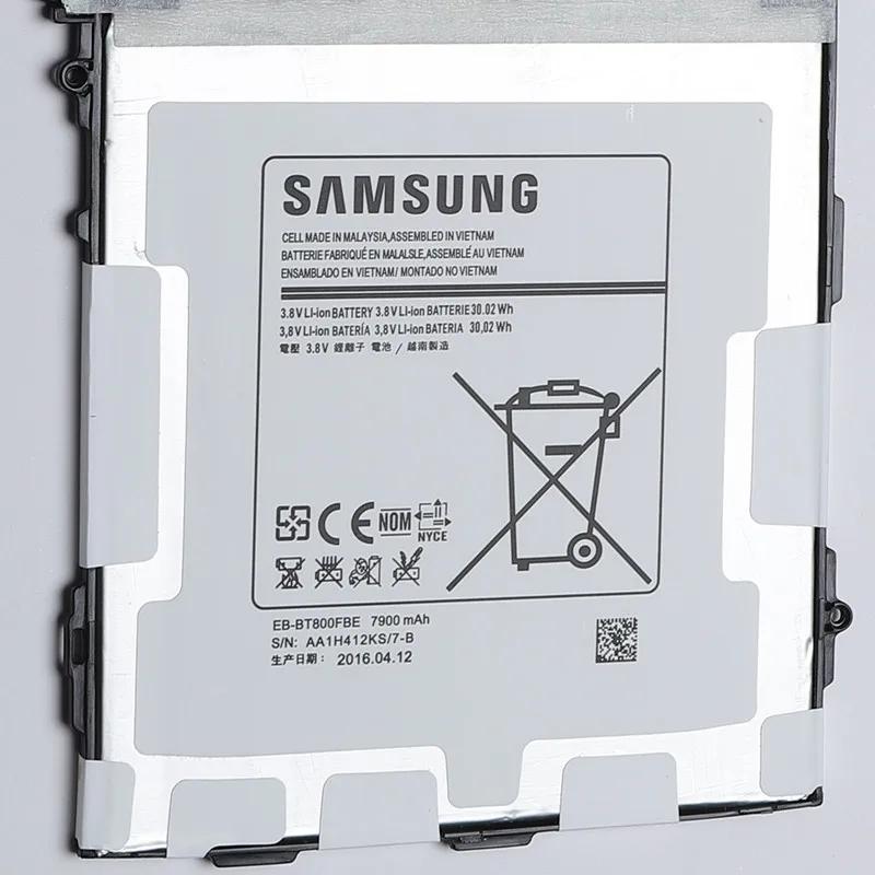 Новинка 100% Оригинальная Аккумуляторная батарея Samsung 7900 мАч для Galaxy Tab S 10 5 телефон