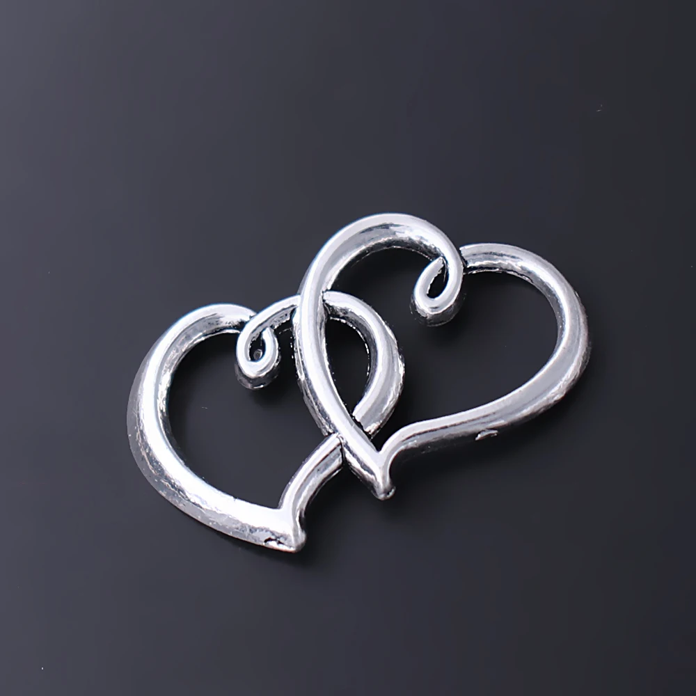 Популярные ажурные подвески в форме сердца аксессуары для самостоятельного