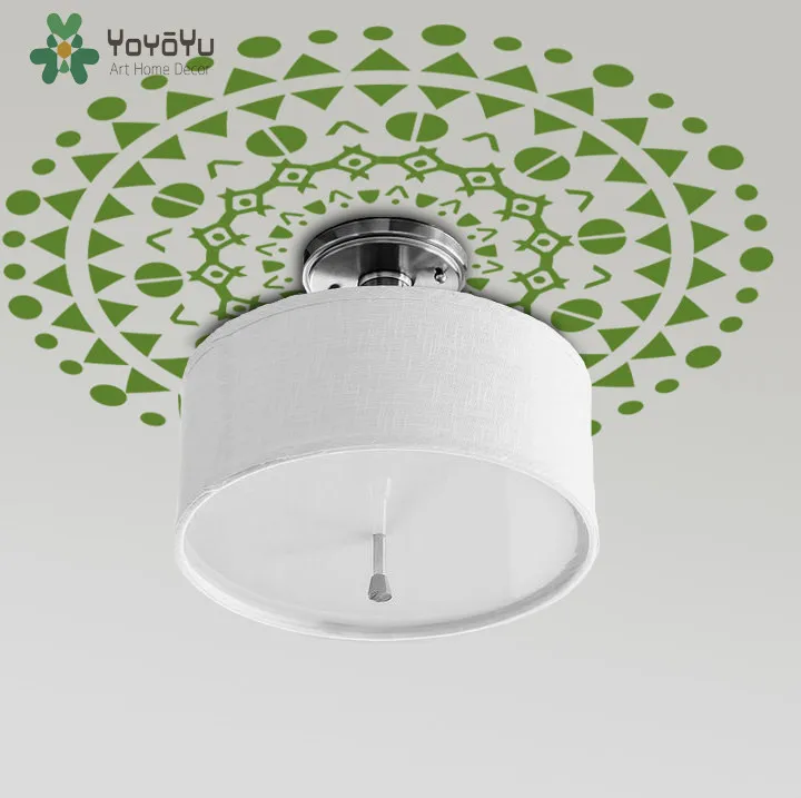 Потолок медальон Наклейка на стену Племенной цветок Съемный Графическое