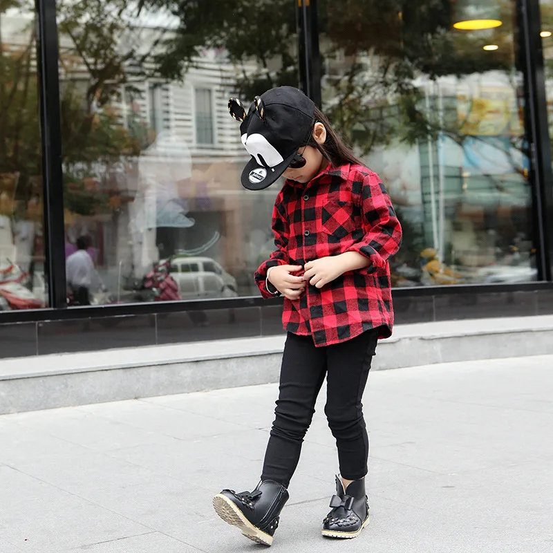 Новинка Сезон осень зима Детские ботинки Модные водонепроницаемые из