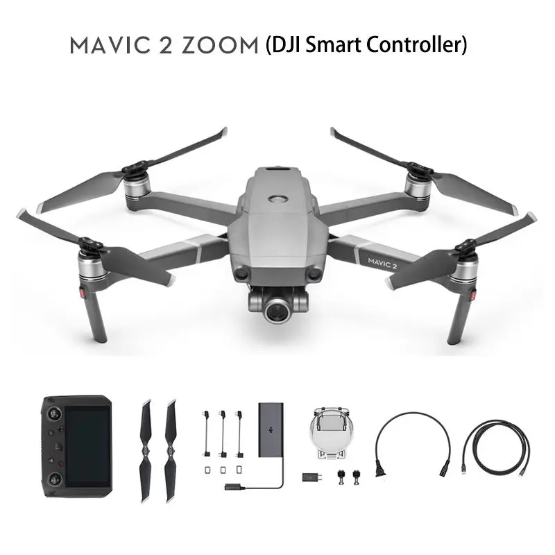 Mavic2 Zoom Smart RC DJI Mavic 2 Pro/Zoom(DJI Smart контроллер) 1 дюймов CMOS сенсор камера Регулируемая Диафрагма RC Квадрокоптер с 4K HD камера Дрон - Цвет: Mavic2 Zoom Smart RC