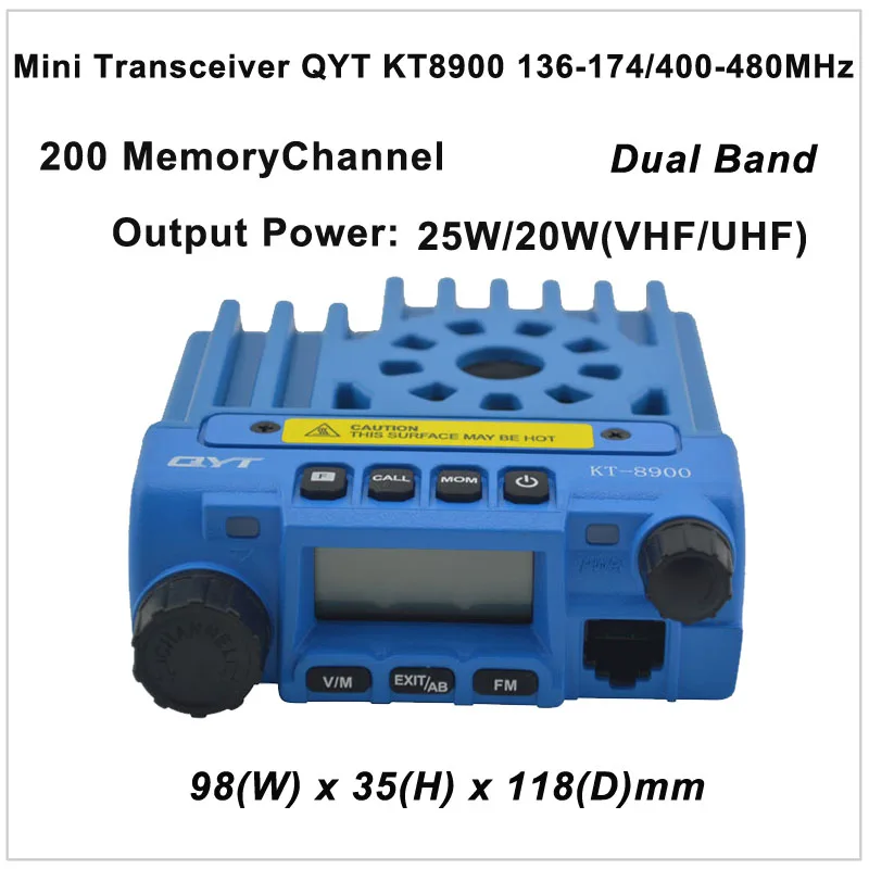 QYT KT 8900 мини трансивер KT8900 136 174/400 480 МГц двухстороннее радио двухдиапазонный