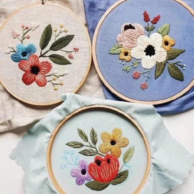 Набор для вышивания растений набор лент вышивки Diy аппликация вышивка крестиком