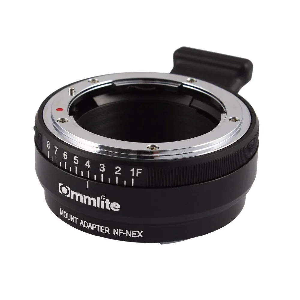 Адаптер для крепления объектива Commlite с циферблатом диафрагмы Nikon F AF S G камеры Sony E