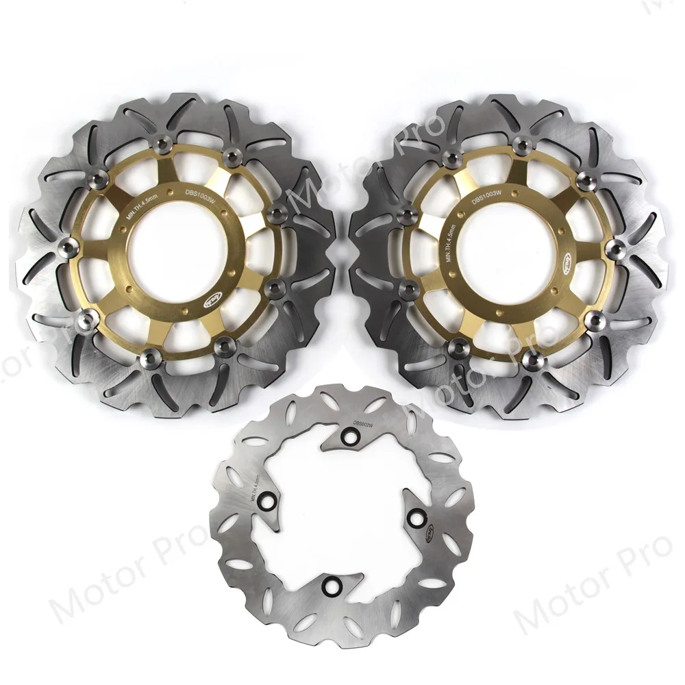 For Honda CBR600F 2001 2002 2003 2004 2005 2006 2007 Front Rear Brake Disc Disk Rotor Kit CBR 600 F CBR600 600F SPORT BLACK | Автомобили и