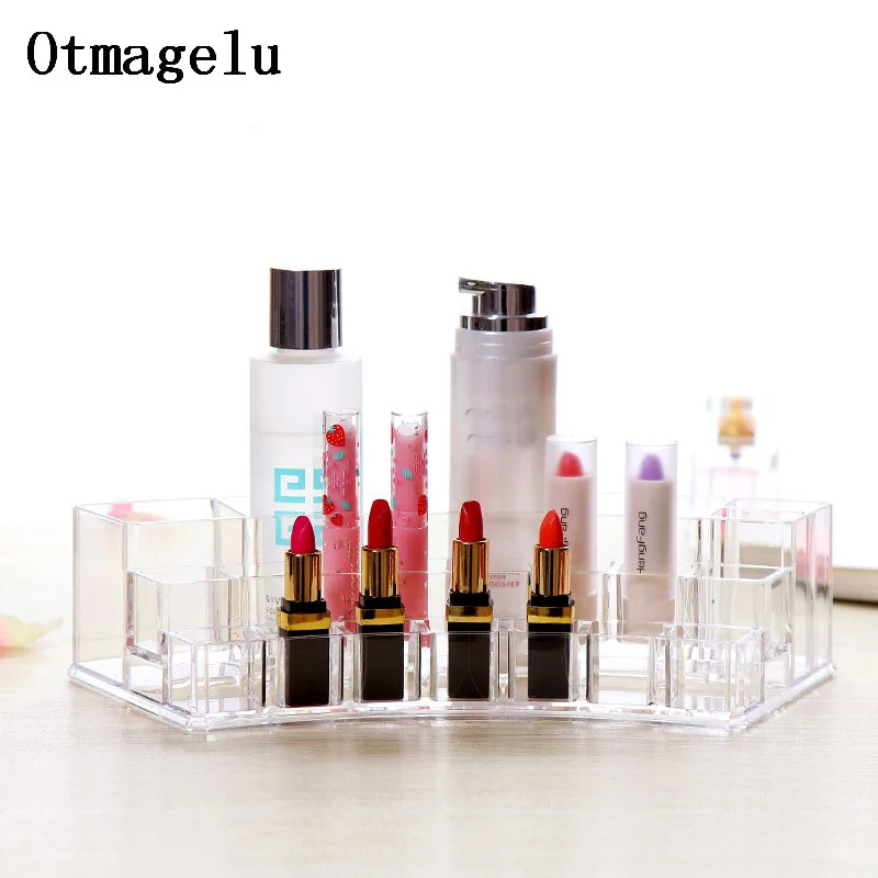 3 Tiers Acrylic Cosmetic Storage Box Display Stand Holder For Nail Polish Lipstick Shelf Rack Women Makeup Organizer Case