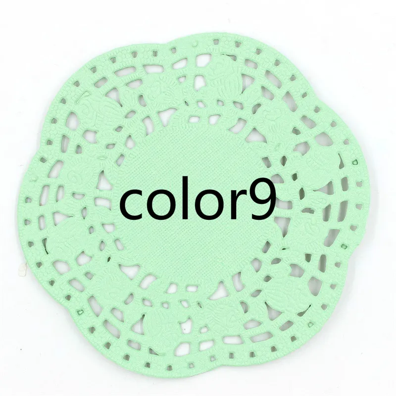 color9 Ksccraft 4," Цветные Цветочные кружевные бумажные салфетки/салфетки для свадебной вечеринки, товары для украшения скрапбукинга, бумажные изделия - Цвет: color9