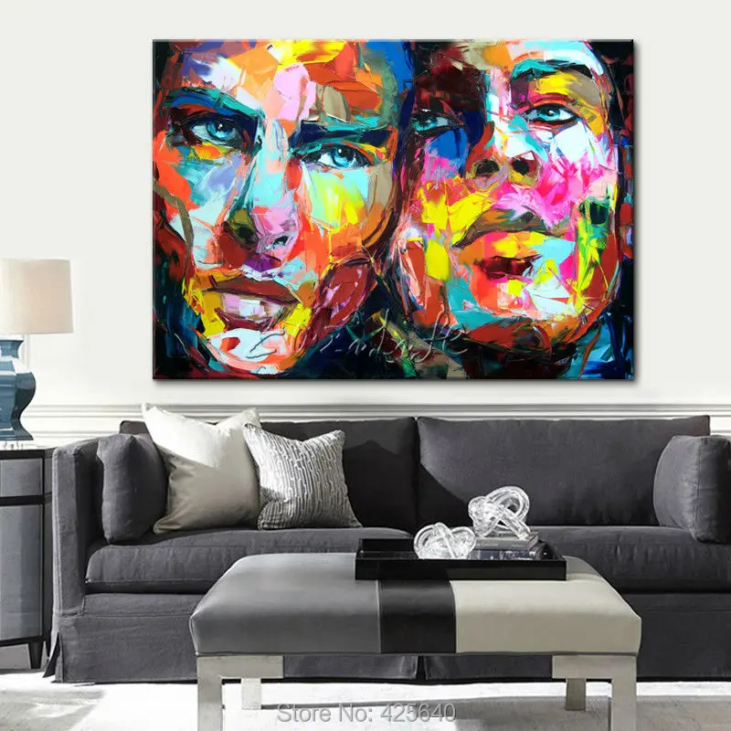Палитра нож для рисования портрет Франсуаза Nielly ручная роспись палитра лица