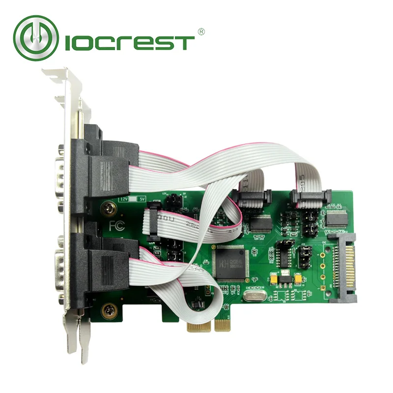 Карта контроллера IOCREST 4 DB 9 Serial Rs232 порт s Pcie PCI Express с 1 TTL портом WCH384 чипсет|Платы