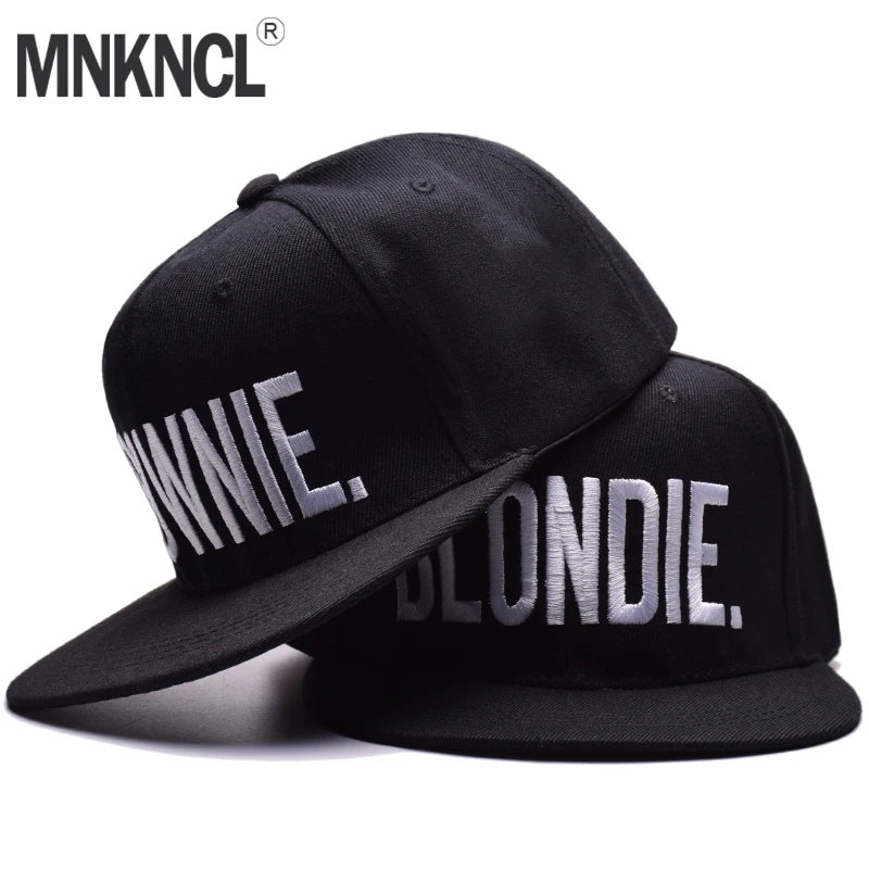 MNKNCL Высокое качество Snapback Кепки BLONDIE домовой с вышивкой Женские туфли на плоской