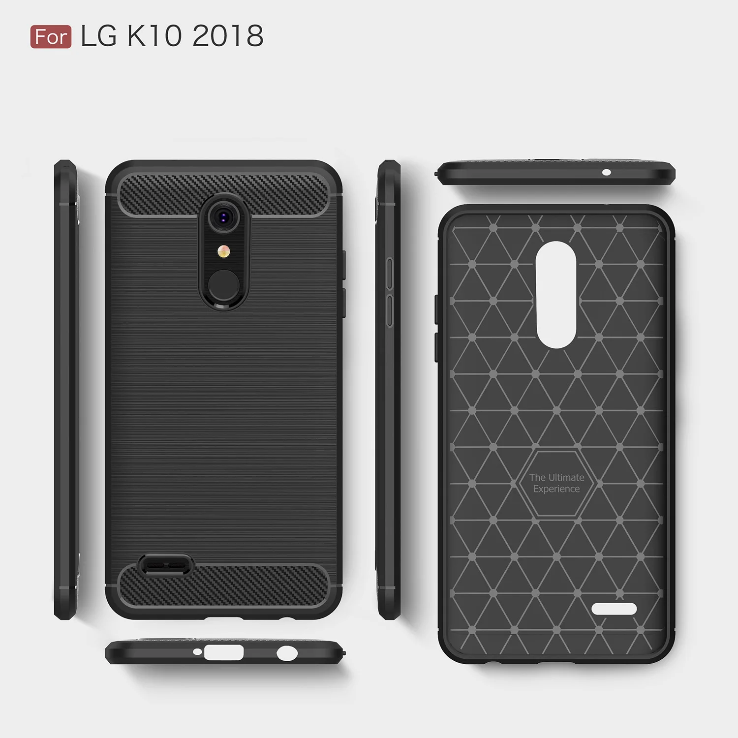 Чехол из углеродного волокна для LG K11 Plus K30 K10 2018 чехол + K 11 30 10 LGK11 LGK30 мягкий