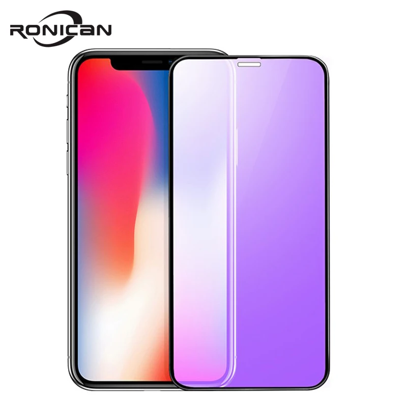 0 23 мм 3D изогнутое закаленное стекло для iPhone X RONICAN мягкие края высокая четкость