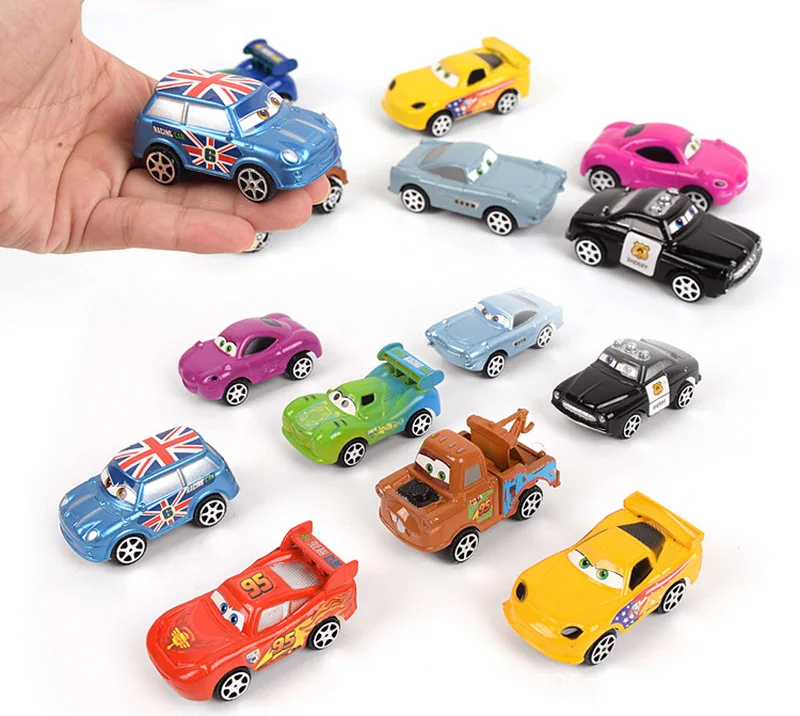 6 см 8 шт. disney Pixar Cars 3 Lightning McQueen Mater Jackson Storm Ramirez 1:55 литая под давлением ABS игрушка модель автомобиля подарки для мальчиков