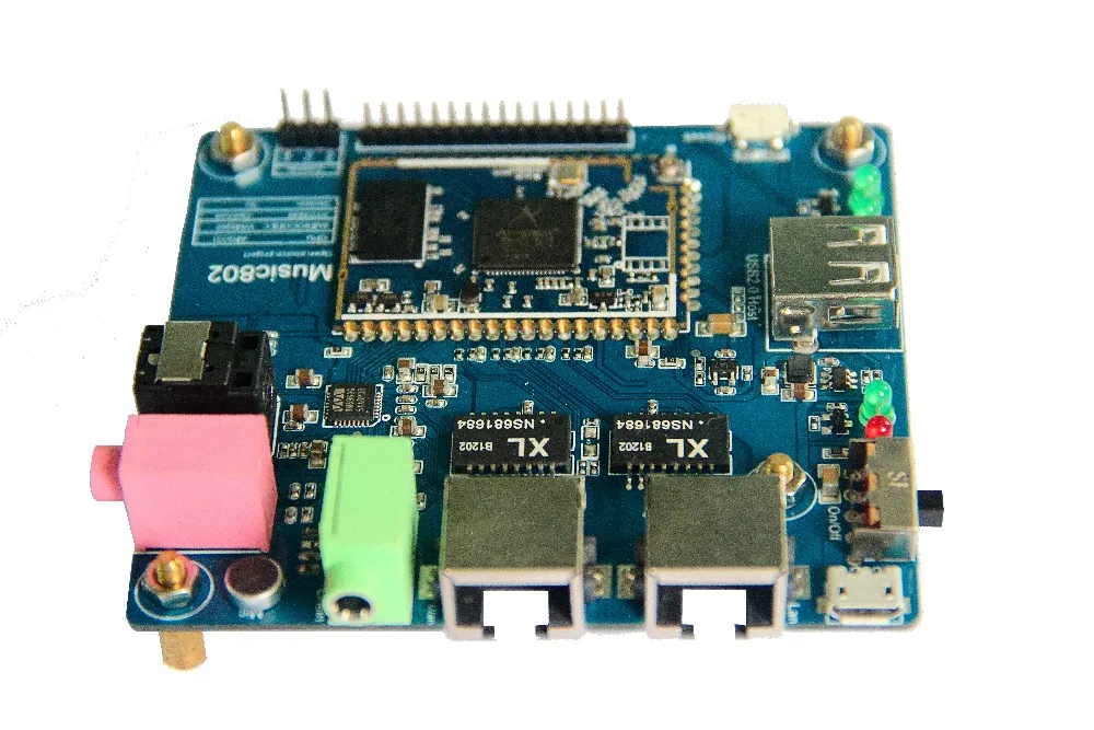 Бесплатная доставка! Music802 _ макетная плата для модуля Wi Fi динамика/OpenWRT/ USB